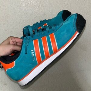 Adidas Originals Samoa Sneakers – Teal/Orange – Men’s US 11.5